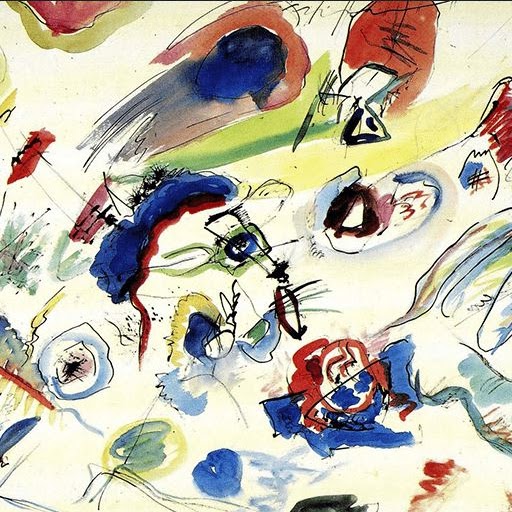An abstract painting by Wassily Kandinsky