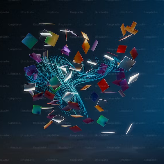 An AI image of a computer network