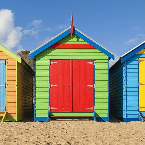 Photo of a beach hut