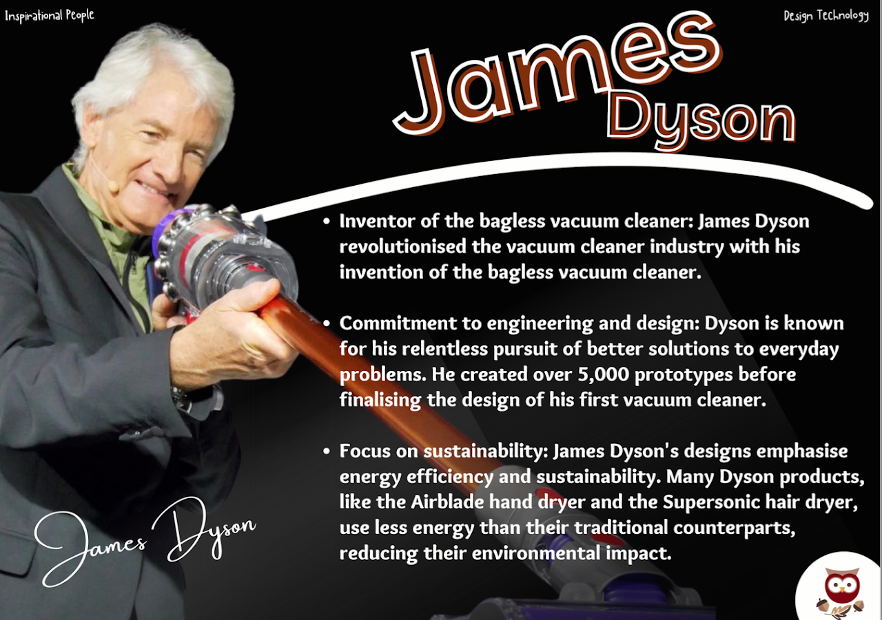 Image and profile of James Dyson