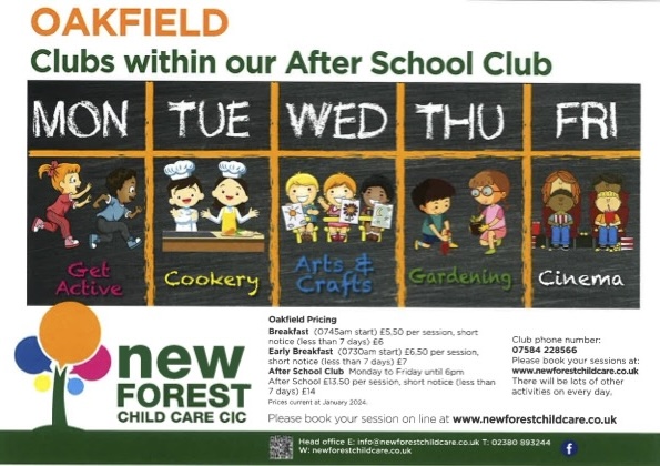 New Forest Childcare flyer