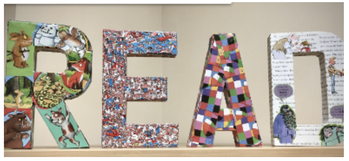 Letters depicting the word 'Read'