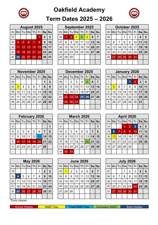 Picture of a timetable